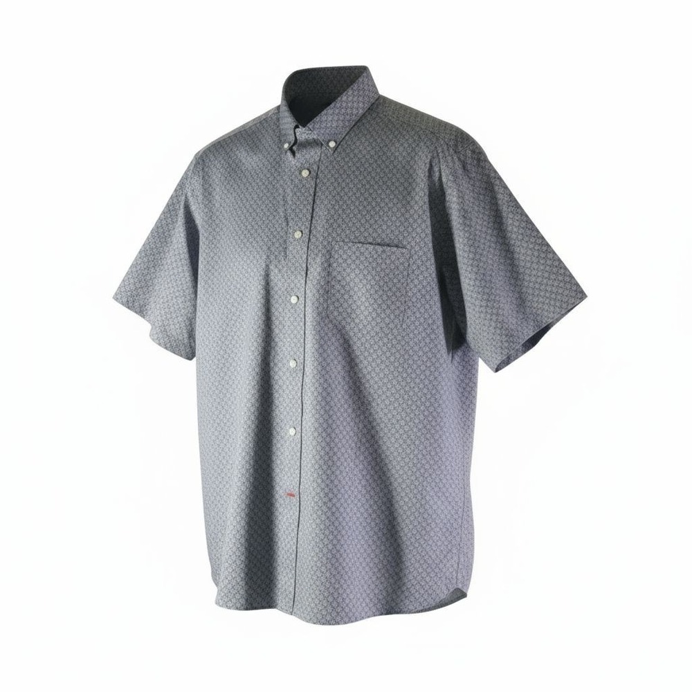 Daniel Cremieux Signature Collection Mens L 100% Cotton Gray/White‎  Geometric